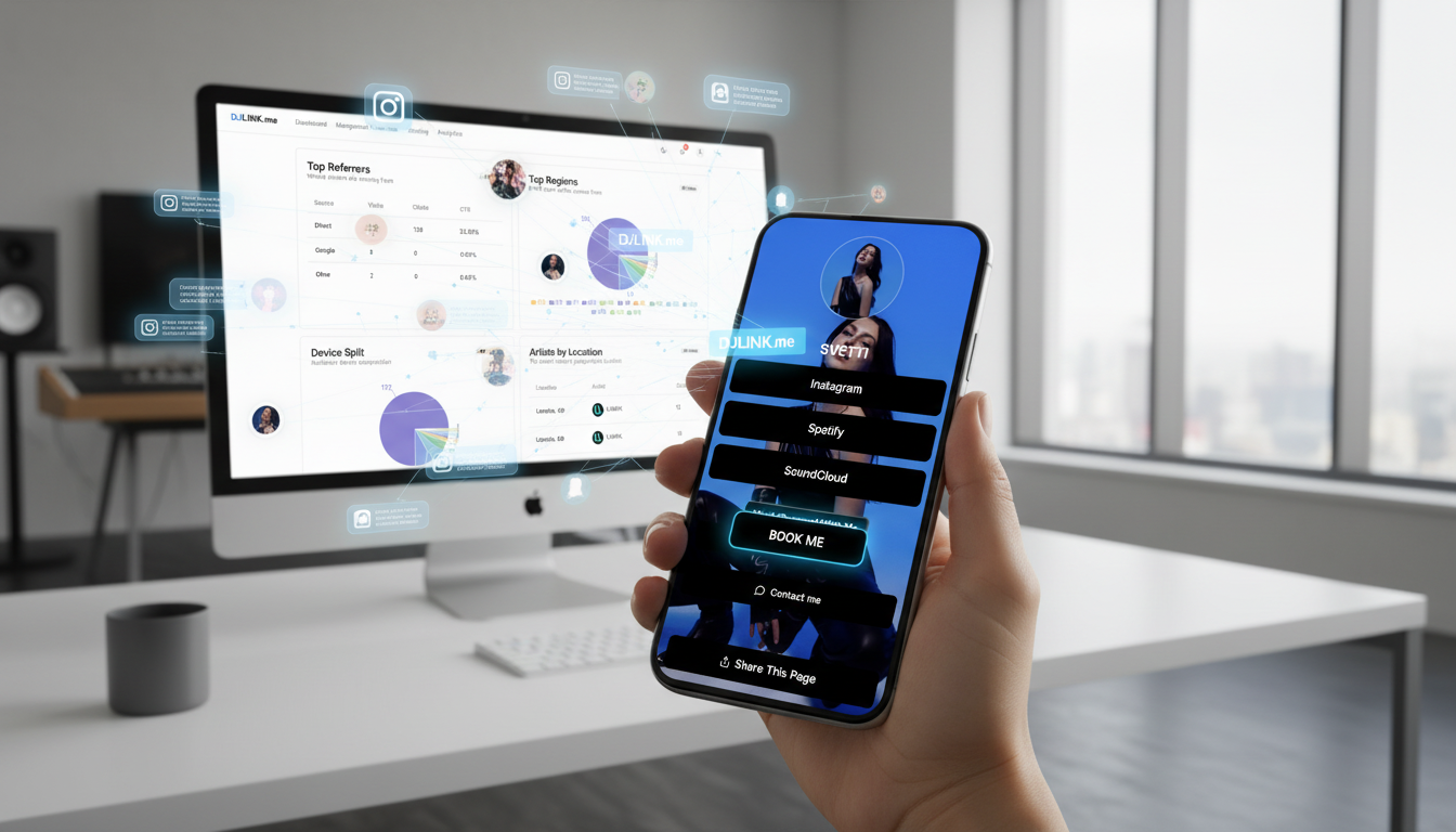 DJLink analytics and performance dashboard