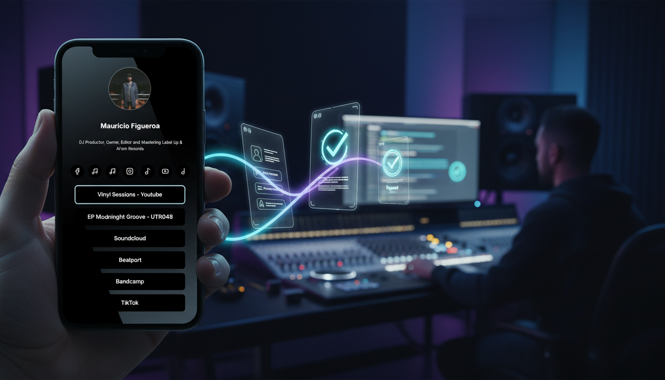 DJLink bookings and gig diary interface